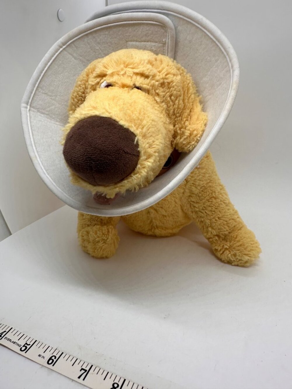 Disney Parks UP Cone Shame Doug DUG Plush Stuffed Animal Tan Dog 12"